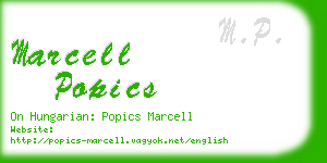 marcell popics business card